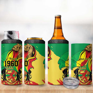 Republic of The Congo Independence Day Personalized 4 in 1 Can Cooler Tumbler Congo-Brazzaville Since 1960 - African Pride