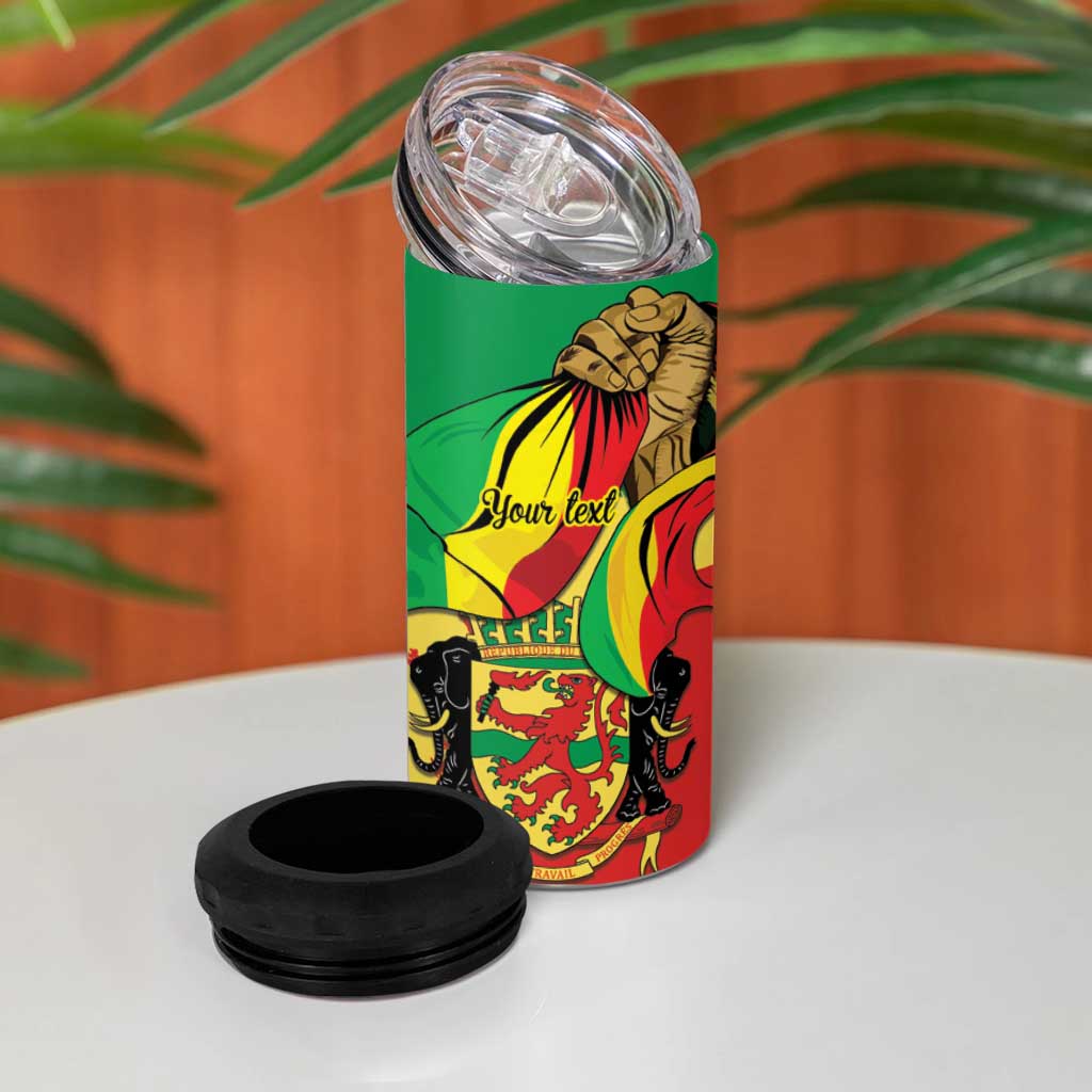 Republic of The Congo Independence Day Personalized 4 in 1 Can Cooler Tumbler Congo-Brazzaville Since 1960 - African Pride