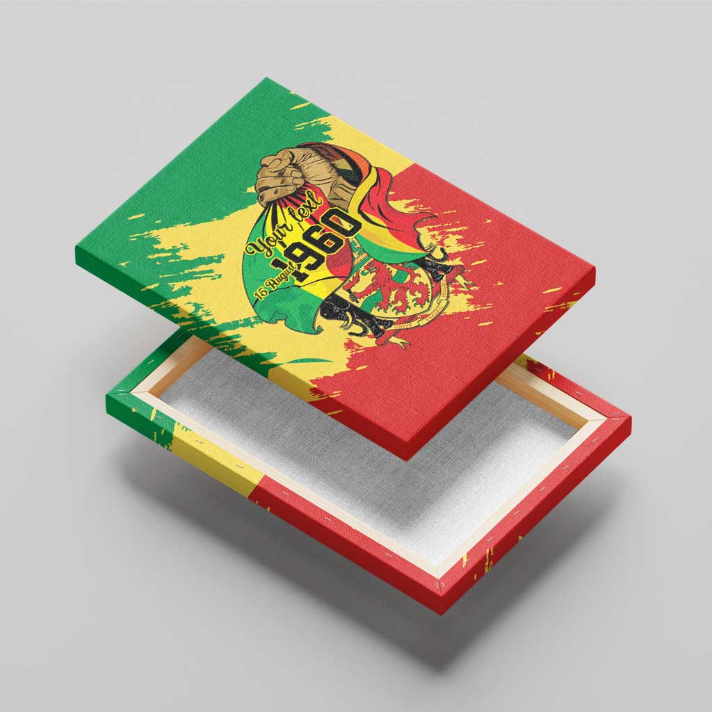 Republic of The Congo Independence Day Personalized Canvas Wall Art Congo-Brazzaville Since 1960 - African Pride