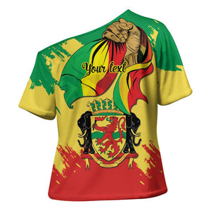 Republic of The Congo Independence Day Personalized Cross Shoulder Shirt Congo-Brazzaville Since 1960