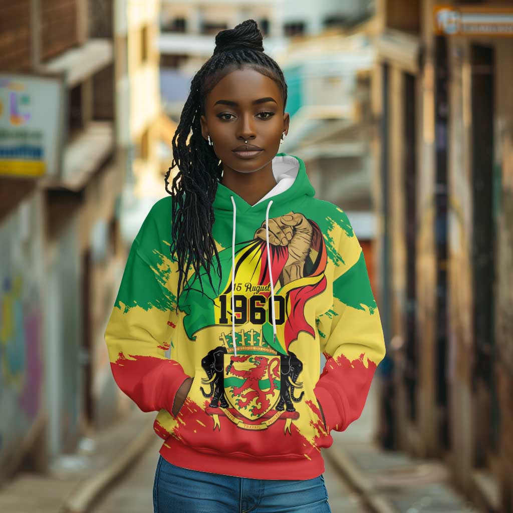 Republic of The Congo Independence Day Personalized Hoodie Congo-Brazzaville Since 1960 - African Pride