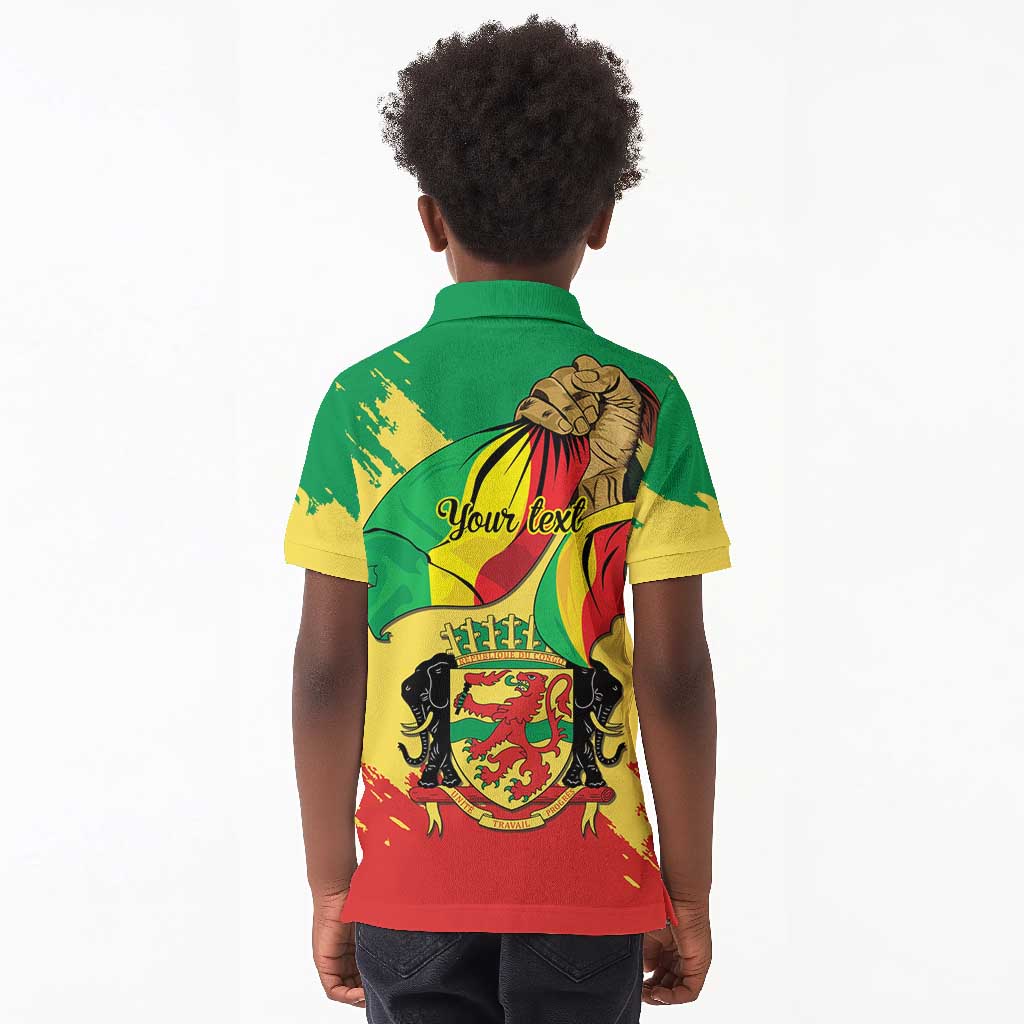 Republic of The Congo Independence Day Personalized Kid Polo Shirt Congo-Brazzaville Since 1960 - African Pride
