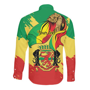 Republic of The Congo Independence Day Personalized Long Sleeve Button Shirt Congo-Brazzaville Since 1960 - African Pride