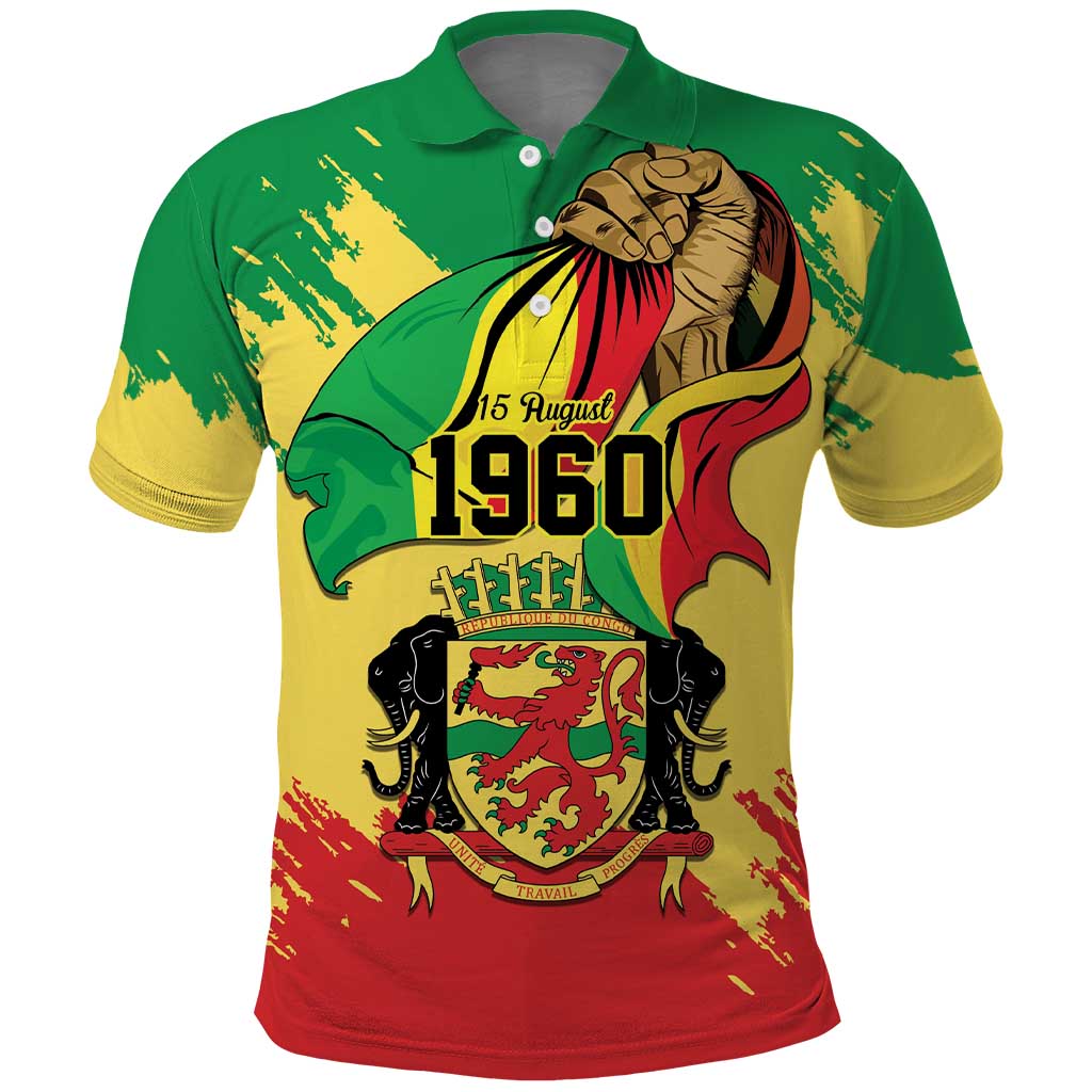 Republic of The Congo Independence Day Personalized Polo Shirt Congo-Brazzaville Since 1960 - African Pride