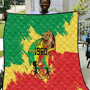 Republic of The Congo Independence Day Personalized Quilt Congo-Brazzaville Since 1960 - African Pride
