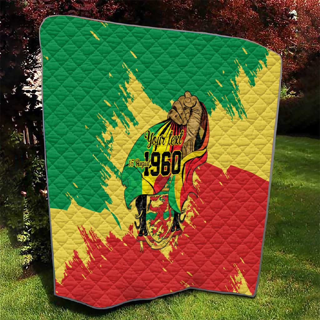Republic of The Congo Independence Day Personalized Quilt Congo-Brazzaville Since 1960 - African Pride