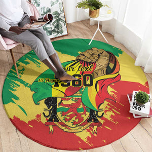 Republic of The Congo Independence Day Personalized Round Carpet Congo-Brazzaville Since 1960 - African Pride