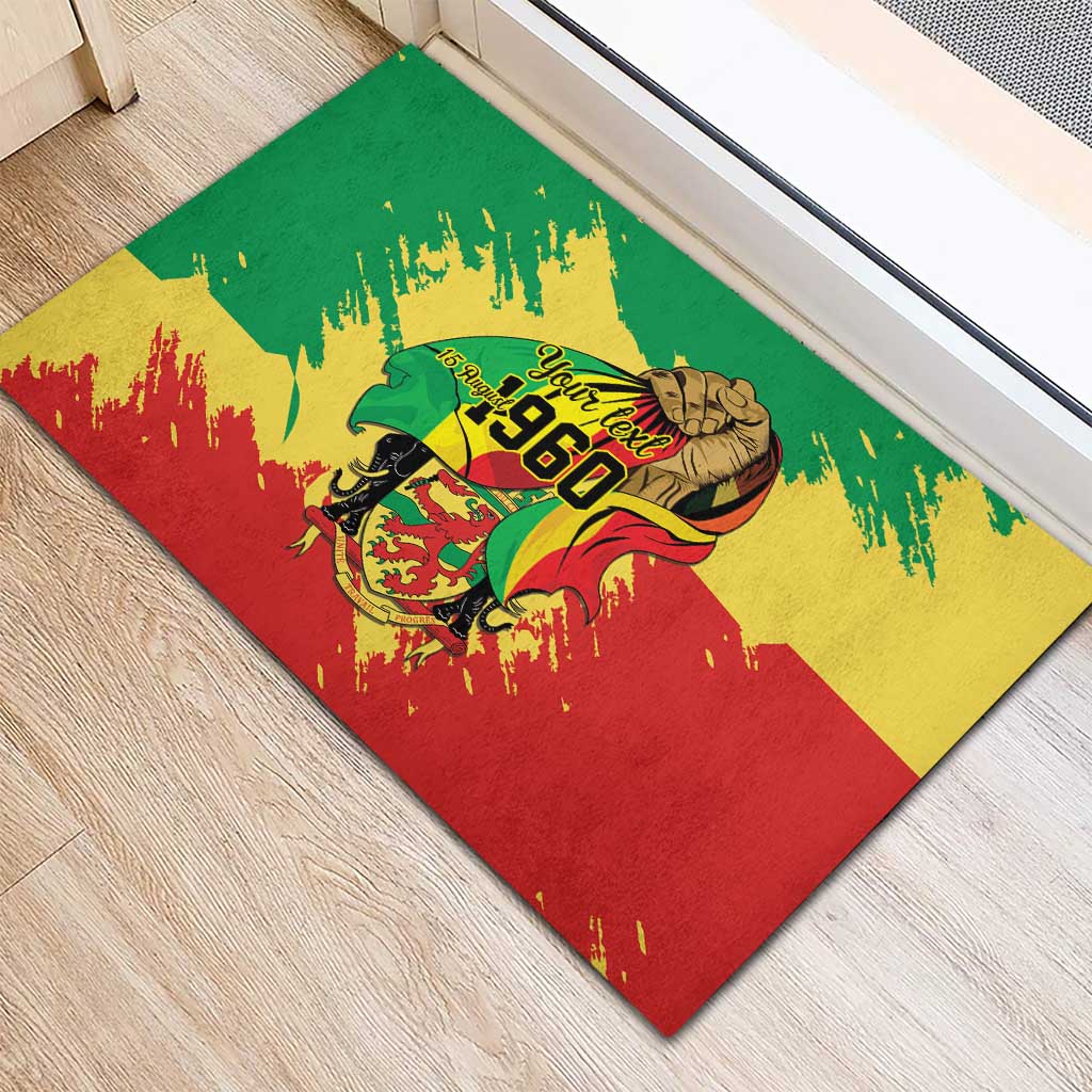 Republic of The Congo Independence Day Personalized Rubber Doormat Congo-Brazzaville Since 1960 - African Pride