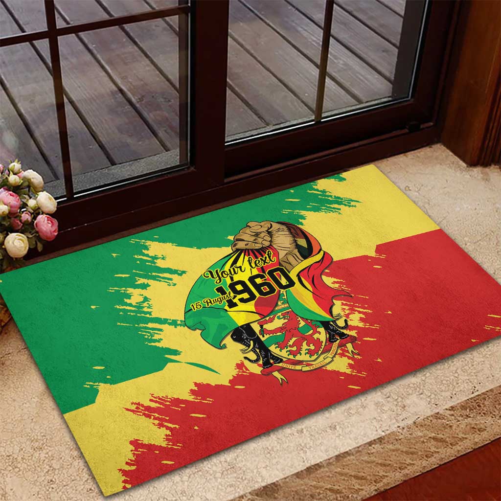 Republic of The Congo Independence Day Personalized Rubber Doormat Congo-Brazzaville Since 1960 - African Pride