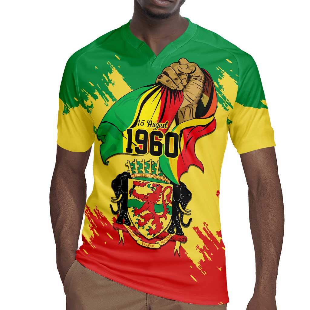 Republic of The Congo Independence Day Personalized Rugby Jersey Congo-Brazzaville Since 1960 - African Pride