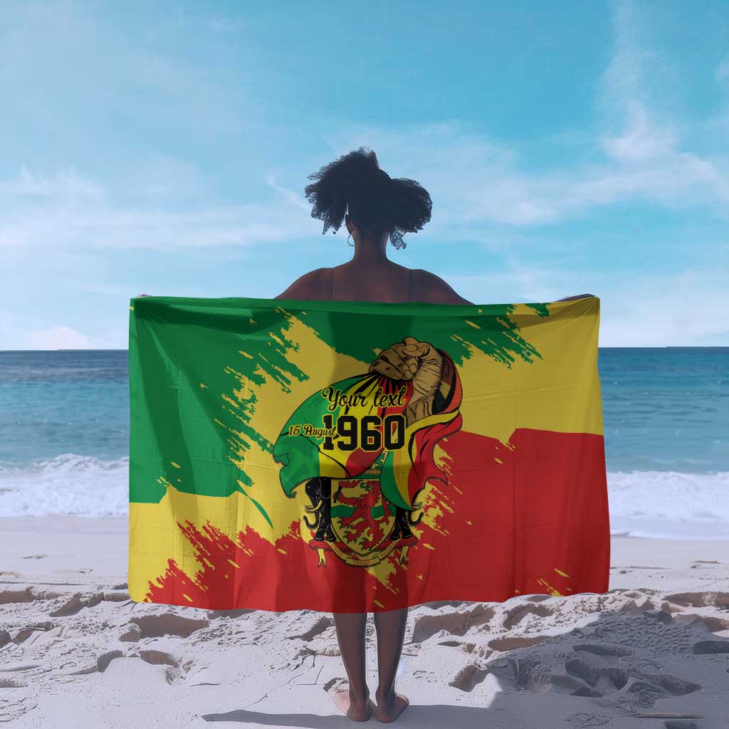 Republic of The Congo Independence Day Personalized Sarong Congo-Brazzaville Since 1960 - African Pride