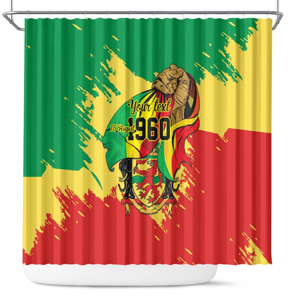 Republic of The Congo Independence Day Personalized Shower Curtain Congo-Brazzaville Since 1960 - African Pride