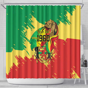 Republic of The Congo Independence Day Personalized Shower Curtain Congo-Brazzaville Since 1960 - African Pride
