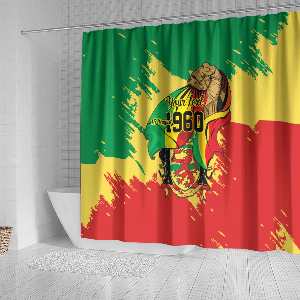 Republic of The Congo Independence Day Personalized Shower Curtain Congo-Brazzaville Since 1960 - African Pride