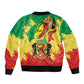 Republic of The Congo Independence Day Personalized Sleeve Zip Bomber Jacket Congo-Brazzaville Since 1960 - African Pride