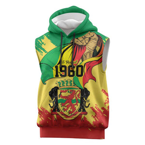 Republic of The Congo Independence Day Personalized Sleeveless Hoodie Congo-Brazzaville Since 1960 - African Pride