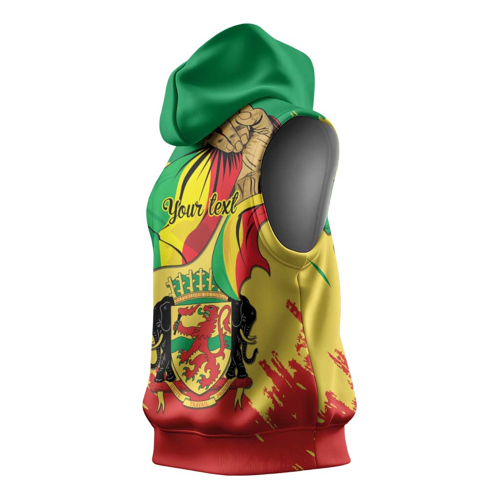 Republic of The Congo Independence Day Personalized Sleeveless Hoodie Congo-Brazzaville Since 1960 - African Pride