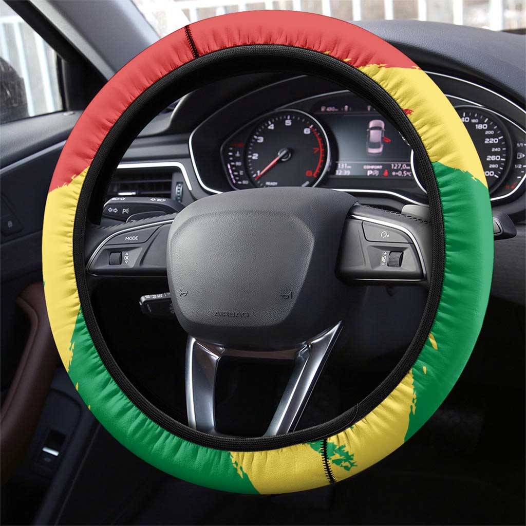 Republic of The Congo Independence Day Steering Wheel Cover Congo-Brazzaville Since 1960 - African Pride