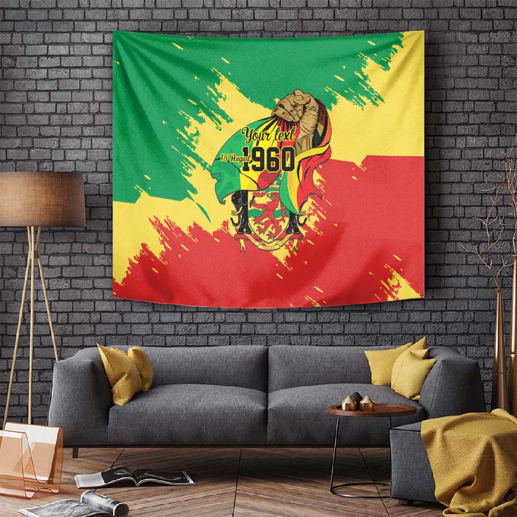 Republic of The Congo Independence Day Personalized Tapestry Congo-Brazzaville Since 1960 - African Pride