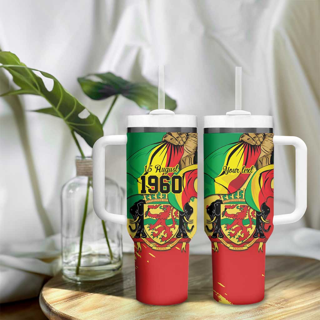 Republic of The Congo Independence Day Personalized Tumbler With Handle Congo-Brazzaville Since 1960 - African Pride