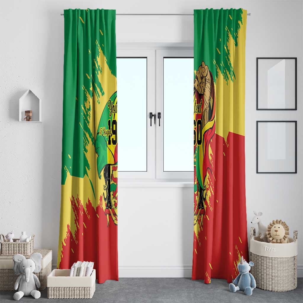 Republic of The Congo Independence Day Personalized Window Curtain Congo-Brazzaville Since 1960 - African Pride