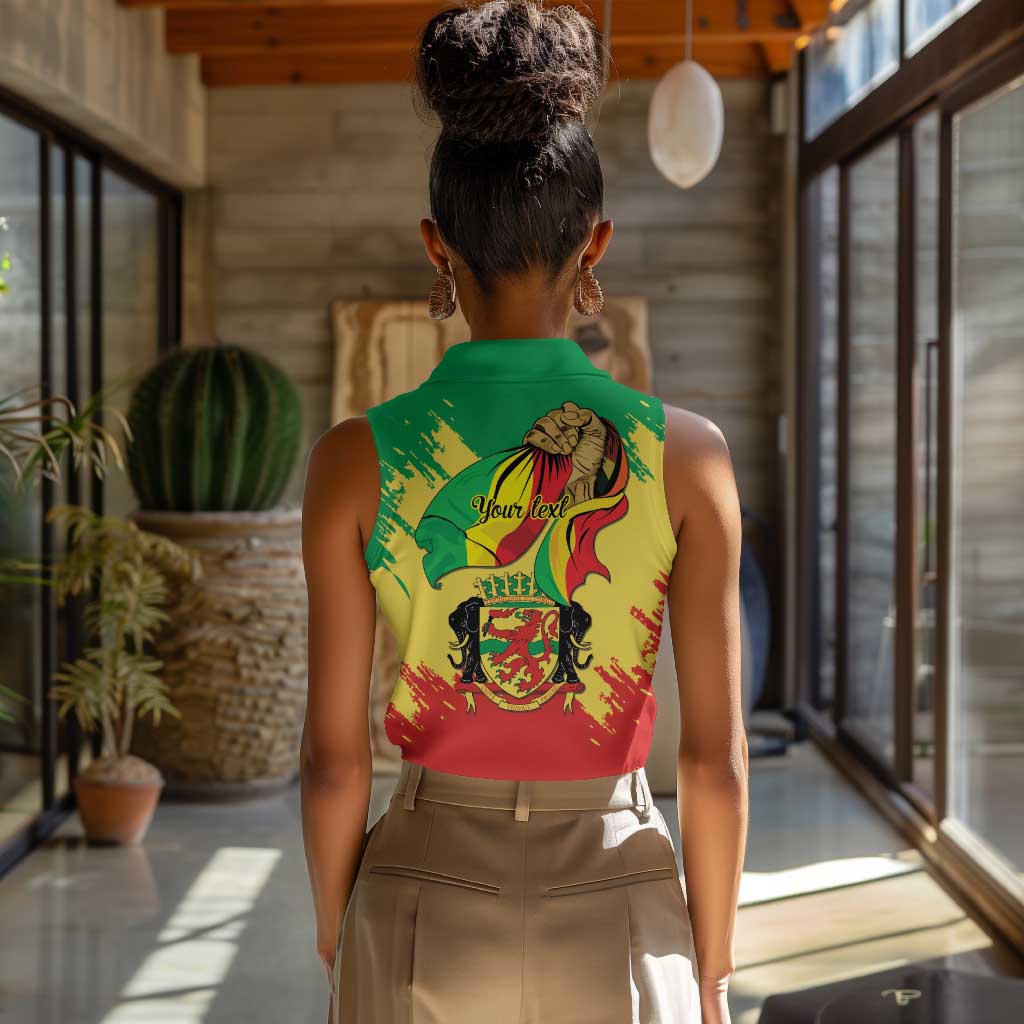 Republic of The Congo Independence Day Personalized Women Sleeveless Polo Shirt Congo-Brazzaville Since 1960 - African Pride