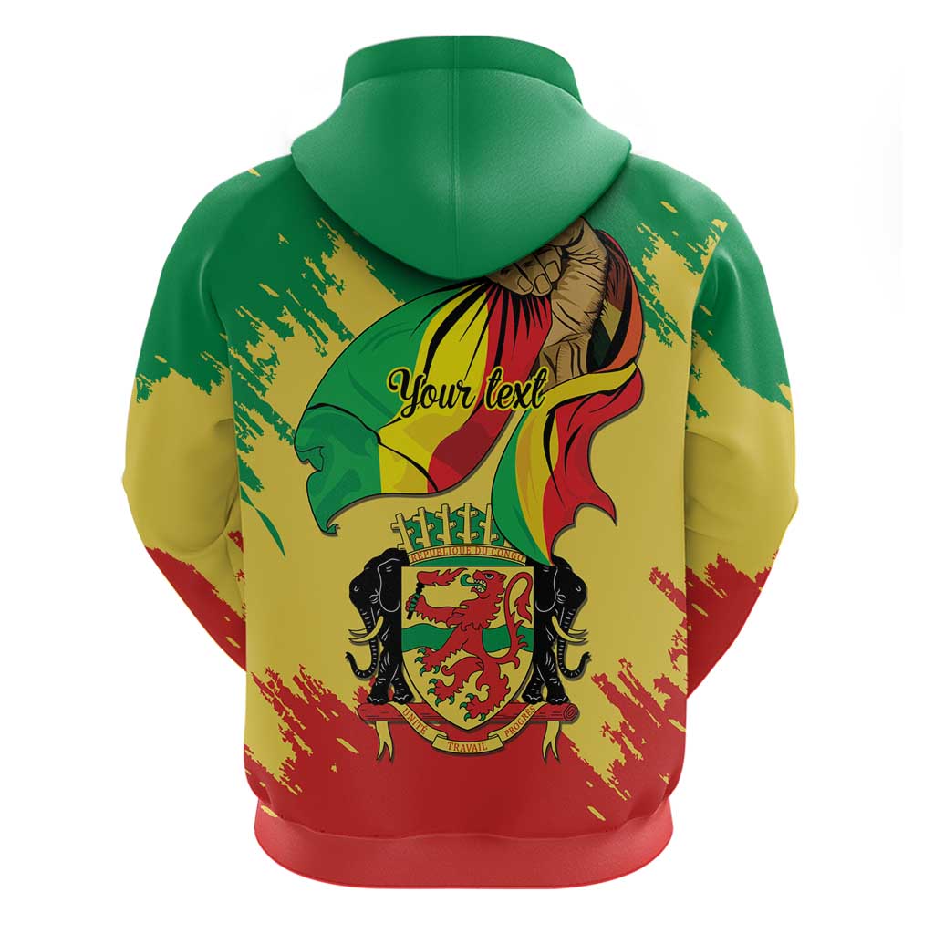 Republic of The Congo Independence Day Personalized Zip Hoodie Congo-Brazzaville Since 1960 - African Pride