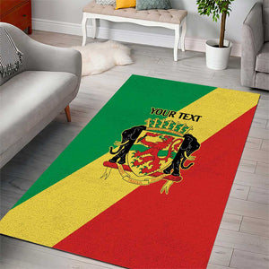 Republic of The Congo Personalized Area Rug Simple Flag Style - African Pride