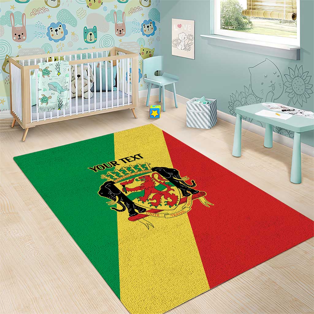 Republic of The Congo Personalized Area Rug Simple Flag Style - African Pride