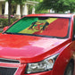 Republic of The Congo Personalized Auto Sun Shade Simple Flag Style