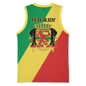Republic of The Congo Personalized Basketball Jersey Simple Flag Style - African Pride