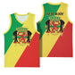 Republic of The Congo Personalized Basketball Jersey Simple Flag Style - African Pride