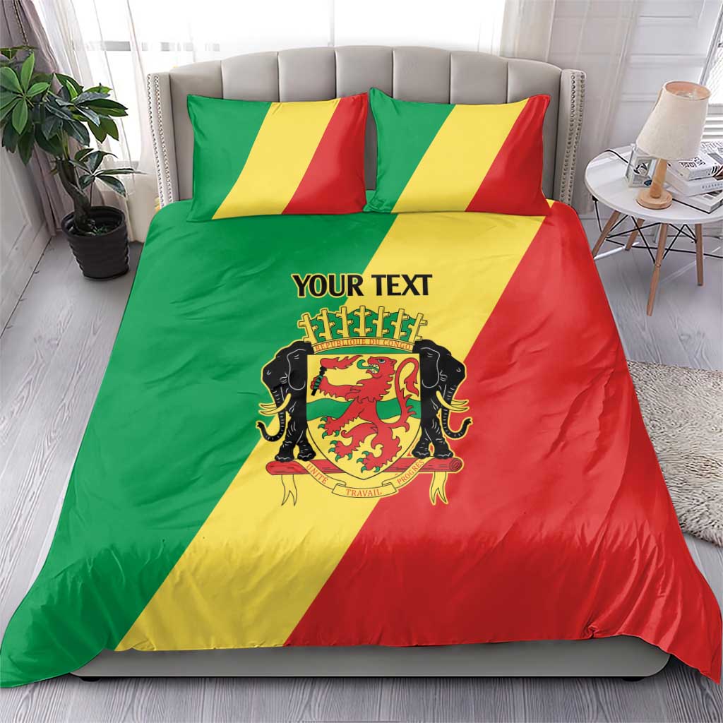 Republic of The Congo Personalized Bedding Set Simple Flag Style - African Pride