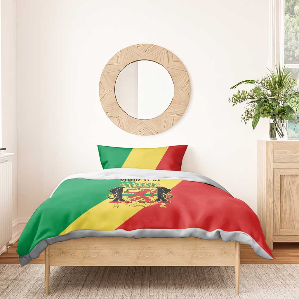 Republic of The Congo Personalized Bedding Set Simple Flag Style - African Pride