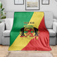Republic of The Congo Personalized Blanket Simple Flag Style - African Pride