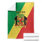 Republic of The Congo Personalized Blanket Simple Flag Style - African Pride