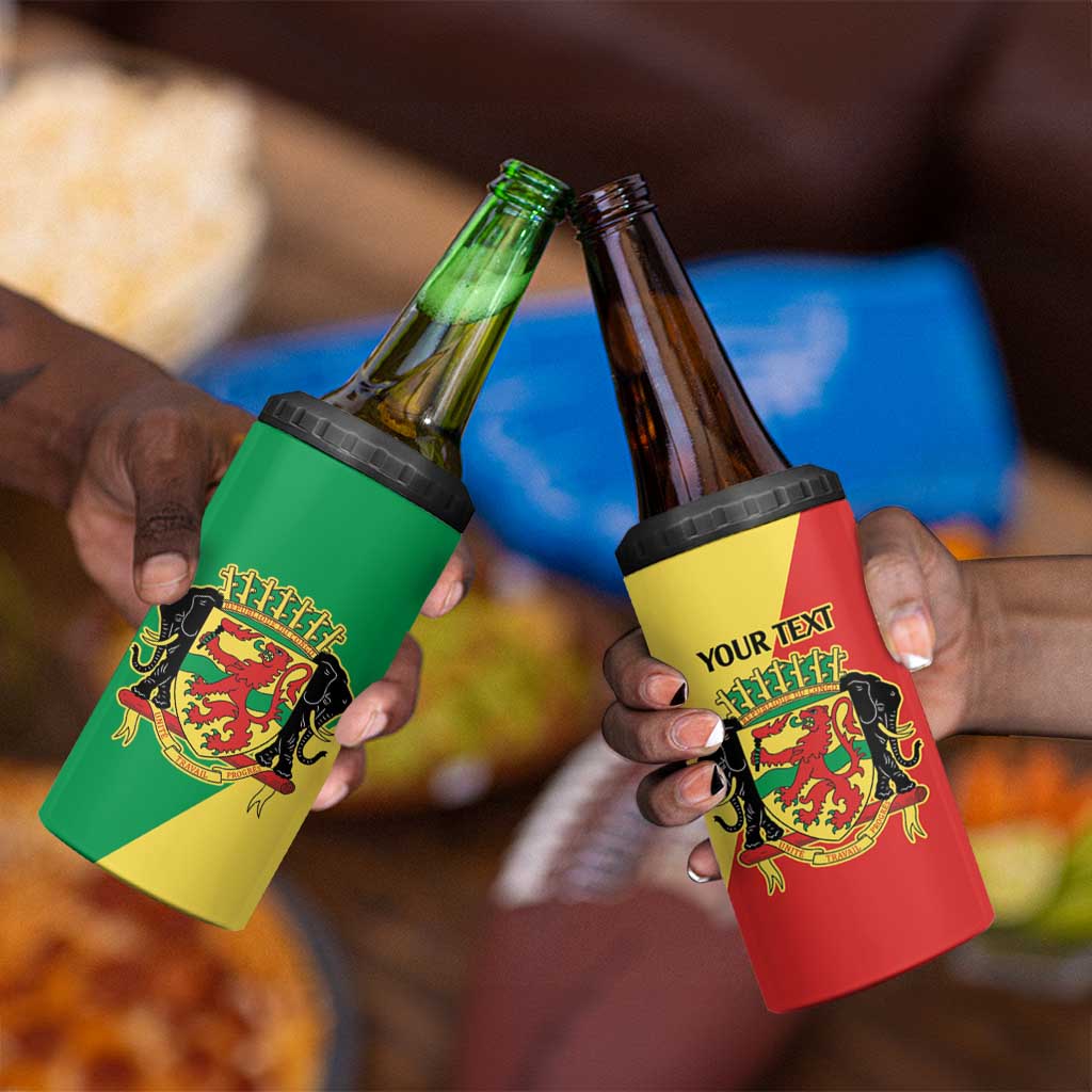 Republic of The Congo Personalized 4 in 1 Can Cooler Tumbler Simple Flag Style - African Pride