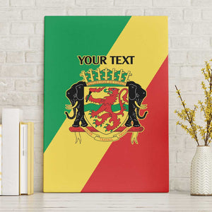 Republic of The Congo Personalized Canvas Wall Art Simple Flag Style - African Pride