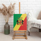 Republic of The Congo Personalized Canvas Wall Art Simple Flag Style - African Pride