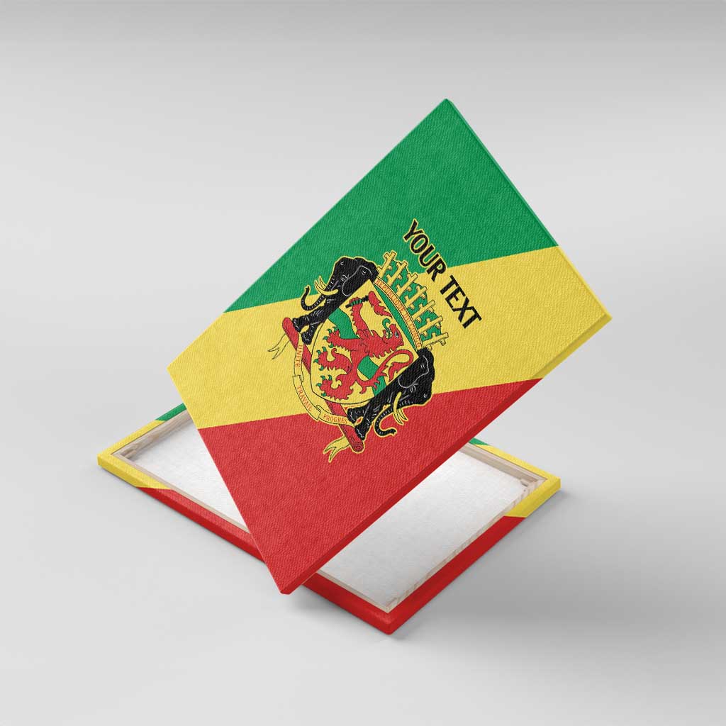 Republic of The Congo Personalized Canvas Wall Art Simple Flag Style - African Pride