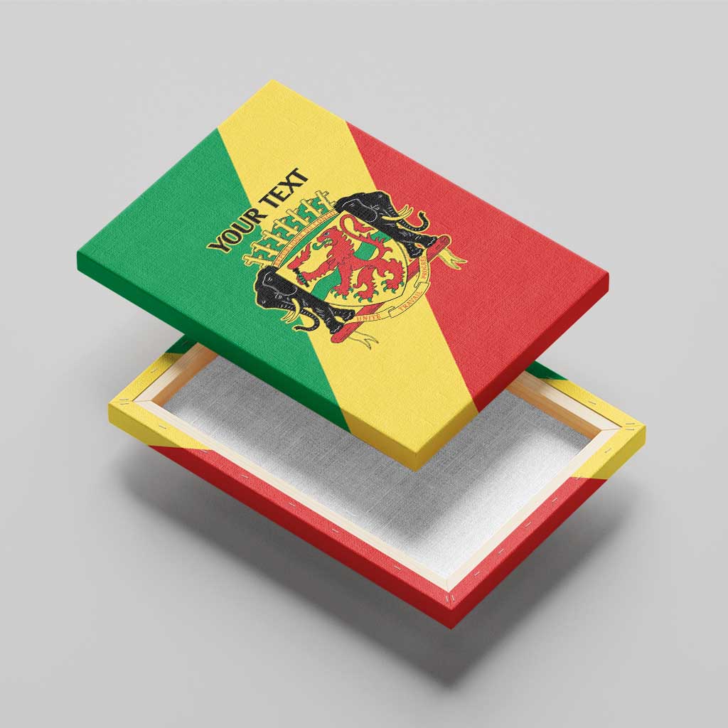 Republic of The Congo Personalized Canvas Wall Art Simple Flag Style - African Pride