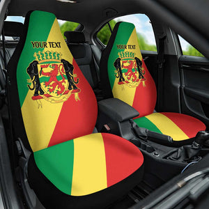 Republic of The Congo Personalized Car Seat Cover Simple Flag Style - African Pride