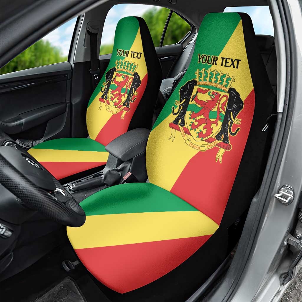 Republic of The Congo Personalized Car Seat Cover Simple Flag Style - African Pride