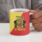 Republic of The Congo Personalized Ceramic Mug Simple Flag Style