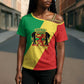 Republic of The Congo Personalized Cross Shoulder Shirt Simple Flag Style