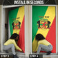Republic of The Congo Personalized Door Cover Simple Flag Style