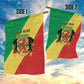 Republic of The Congo Personalized Garden Flag Simple Flag Style - African Pride