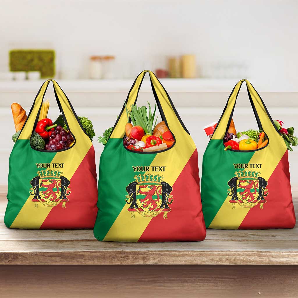 Republic of The Congo Personalized Grocery Bag Simple Flag Style - African Pride