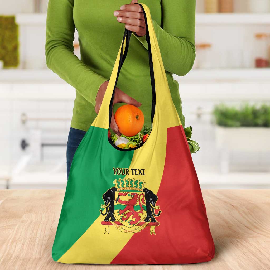 Republic of The Congo Personalized Grocery Bag Simple Flag Style - African Pride
