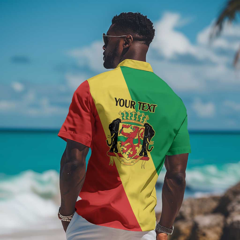 Republic of The Congo Personalized Hawaiian Shirt Simple Flag Style - African Pride